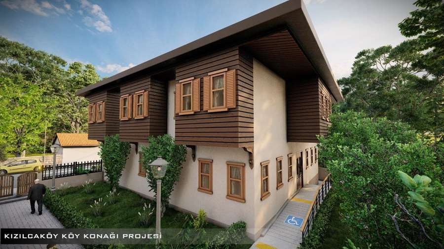 Kızılcaköy Mahallesi Köy Konağı Projesinde Çalışmalar Başladı